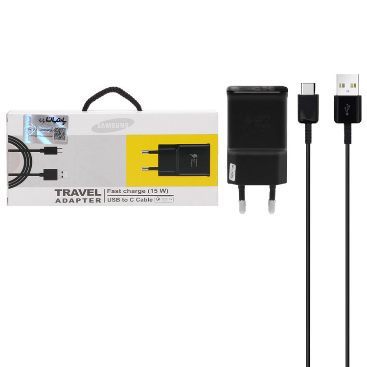 شارژر دیواری فست تک پورت Samsung به همراه کابل شارژ Type-C