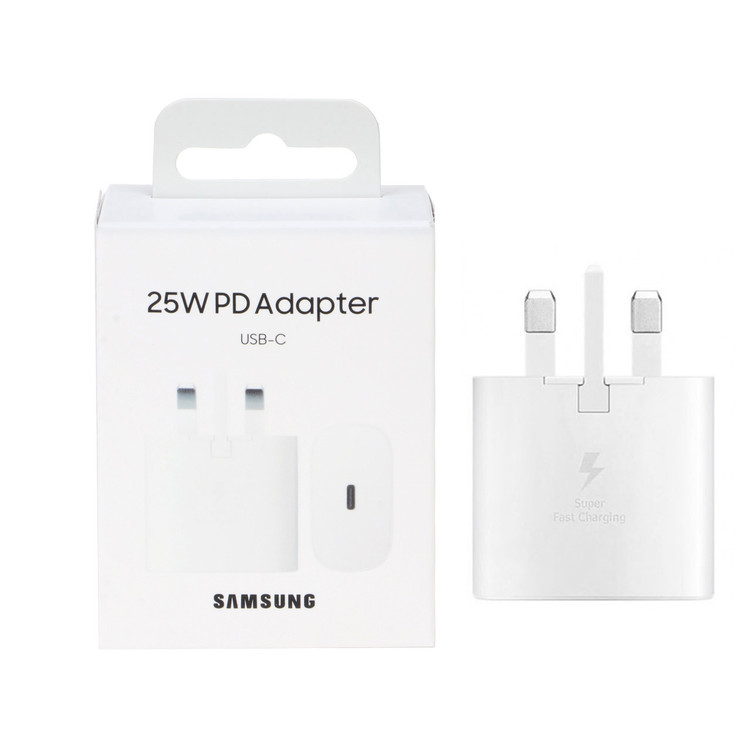 شارژر دیواری فست و PD دو پین فست تک پورت SAMSUNG Type-C مدل EP-TA800 25W - سفید