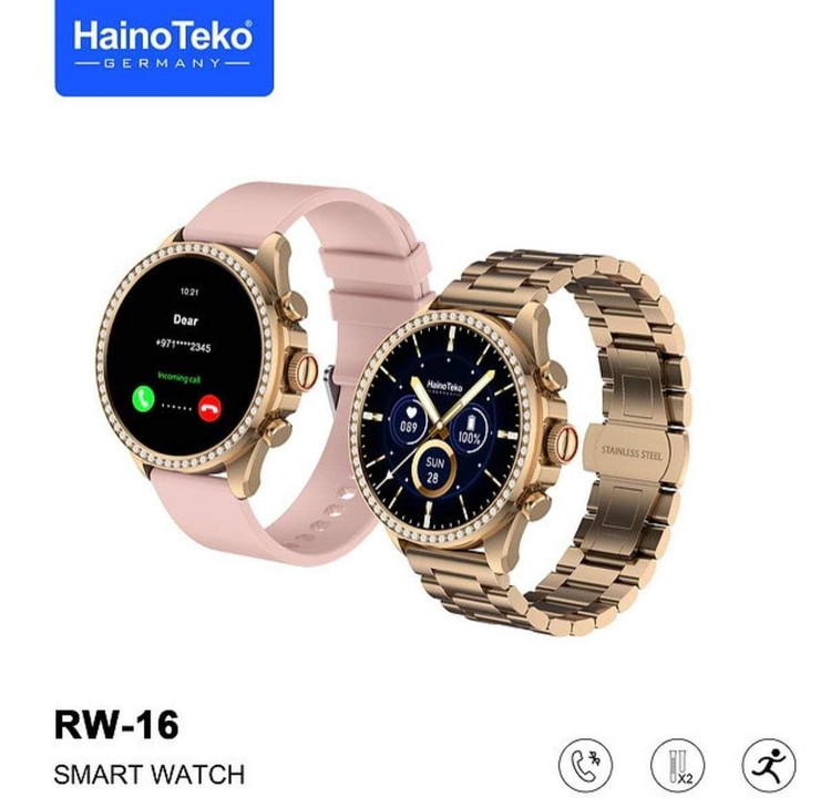 ساعت هوشمند صفحه گرد مدل RW16 + ساعت عقربه ای از برند Haino Teko