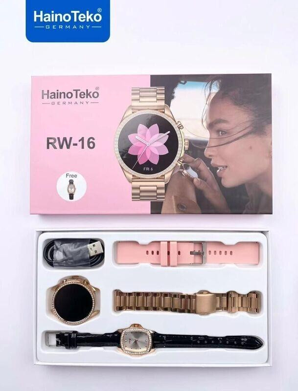 ساعت هوشمند صفحه گرد مدل RW16 + ساعت عقربه ای از برند Haino Teko