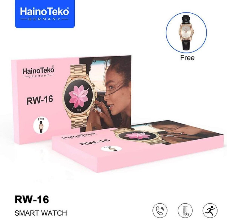 ساعت هوشمند صفحه گرد مدل RW16 + ساعت عقربه ای از برند Haino Teko