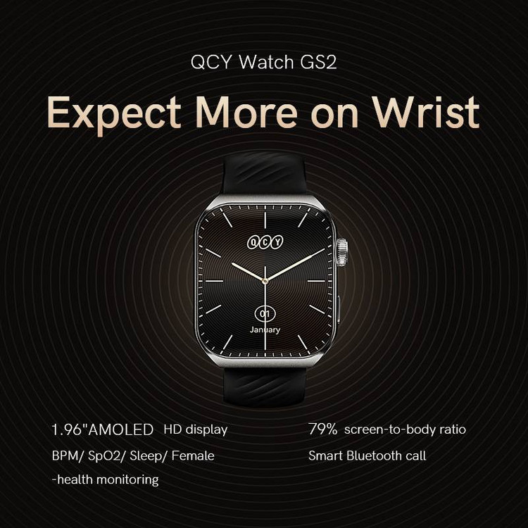 ساعت هوشمند شیائومی مدل QCY GS2