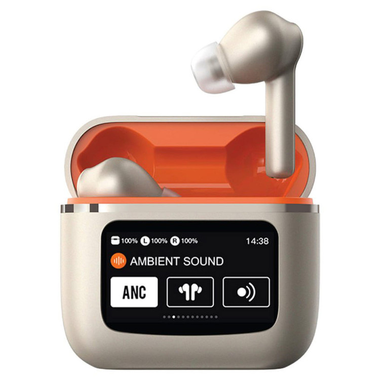 ایرپاد Green Lion TouchWave ANC LCD Touch Screen Earbuds دارای صفحه نمایش لمسی