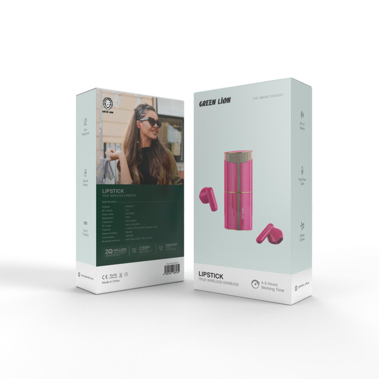 هندزفری بلوتوث لیپستیک گرین Green Lipstick True Wireless Earbuds