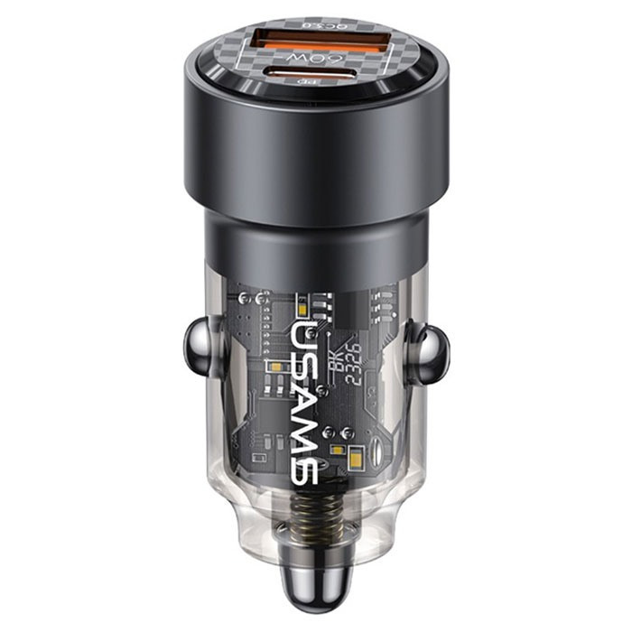 شارژر فندکی یوسمز USAMS-CC208 C39 60W A+C