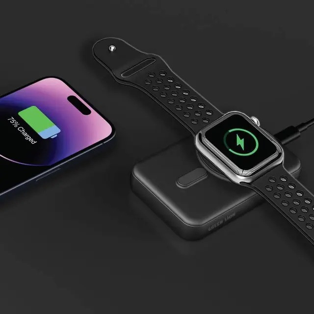 پاوربانک مگ سیف 10000 میلی آمپر پراگ گرین Green Prague 10000mAh Magsafe Powerbank