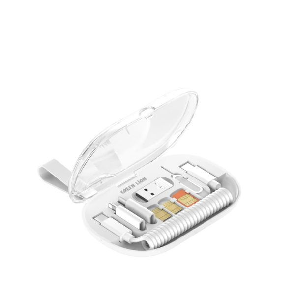 ست کابل داده چند منظوره 6 در 1 گرین Green 6 in 1 Multi Functional Data Cable Set