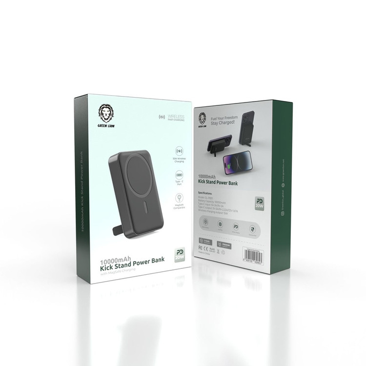 پاور بانک مک سیف گرین لاین Green Lion Kick Stand Power Bank