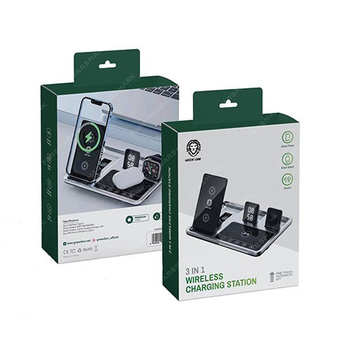 شارژر وایرلس گرین لاین مدل 4in1 Wireless Charging Station اصل