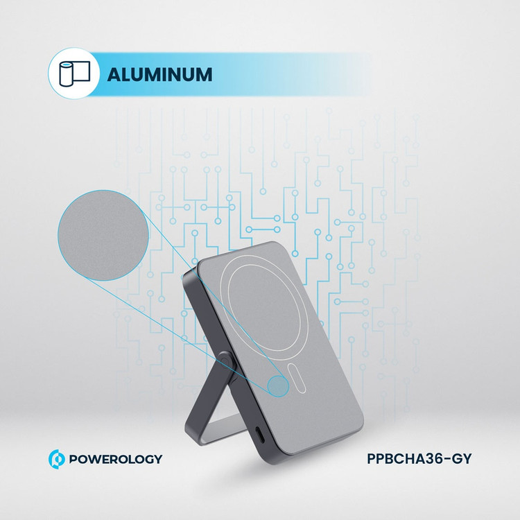 پاوربانک پاورولوژی مدل Powerology 10000mAh MagSafe Power Glass Surface