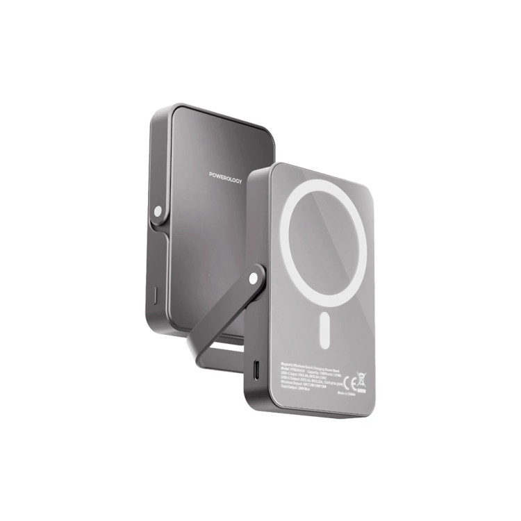 پاوربانک پاورولوژی مدل Powerology 10000mAh MagSafe Power Glass Surface
