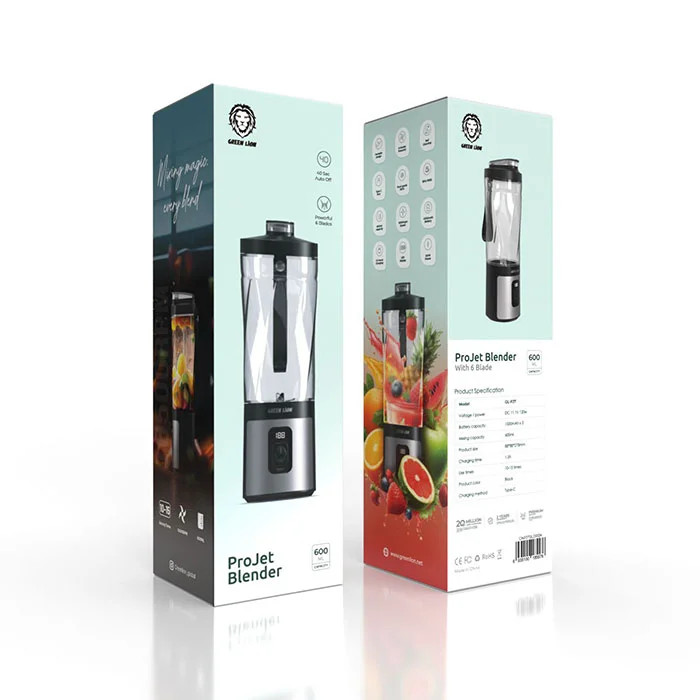 جویسر و مخلوط کن قابل حمل گرین لاین پروجت Green Lion Projet Blender GNPJ7BLDRBK ظرفیت 600 میلی لیتر