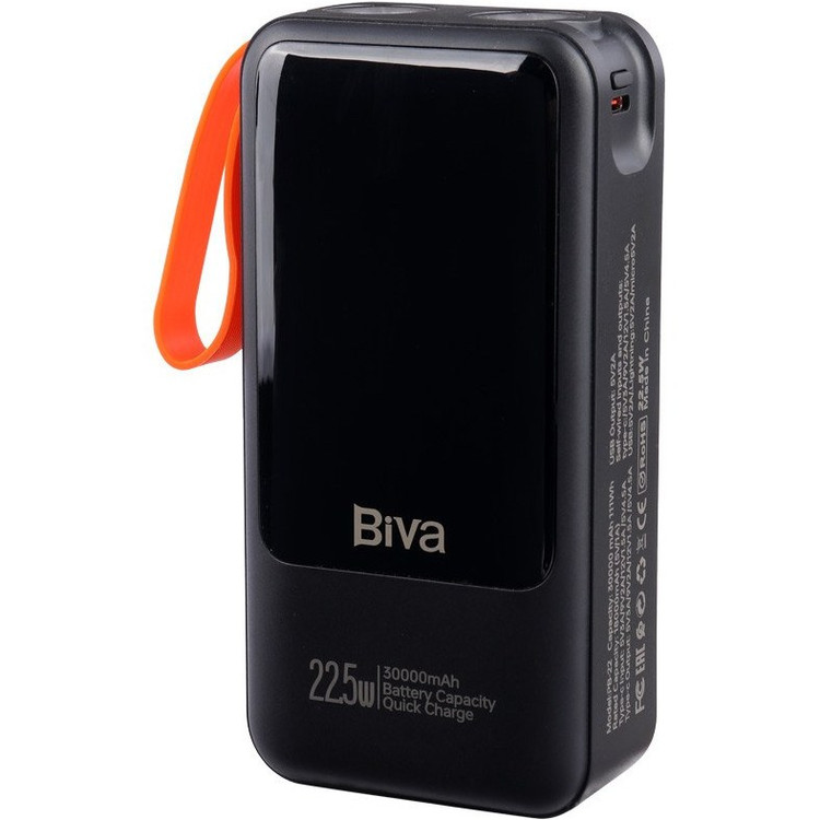 پاور بانک فست شارژ بیوا BP-022 PD 22.5W ظرفیت 30000 میلی آمپر ساعت