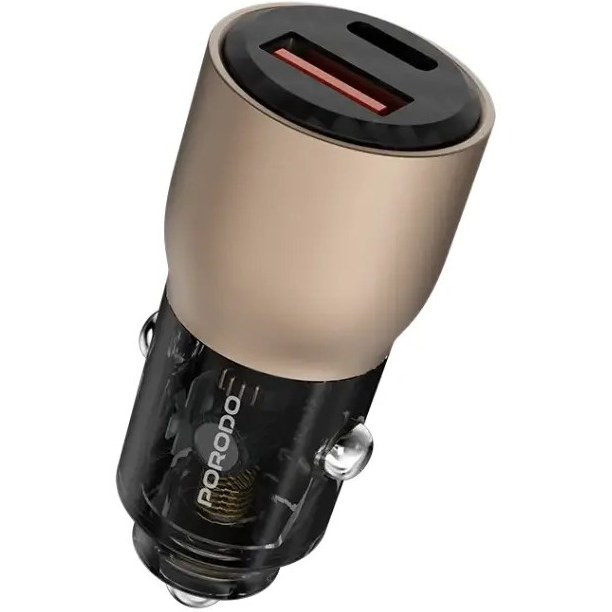 شارژر فندکی 95W شفاف Porodo PD-FWCH048