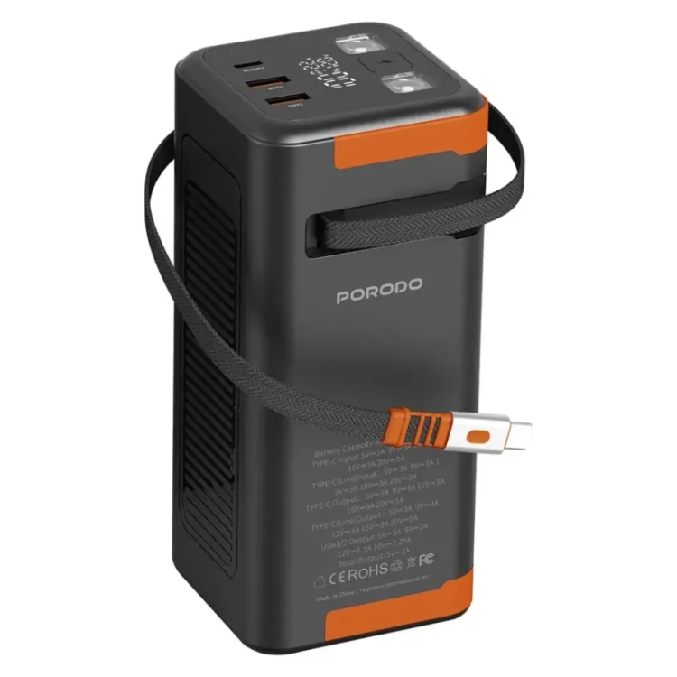 پاور بانک پرودو مدل Power Boost ظرفیت ۵۰۰۰۰ میلی آمپر pd20w