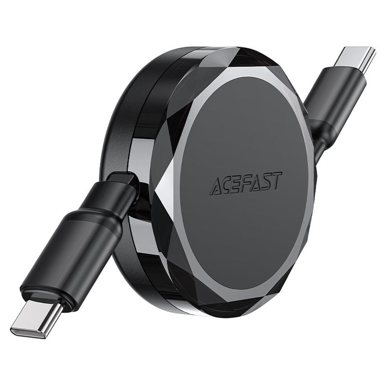 کابل جمع شونده Type-C به Type-C ایس فست ACEFAST C13-03 طول 80 سانتیمتر توان 60 وات