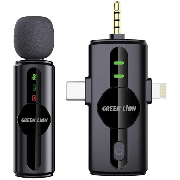 میکروفون یقه ای گرین لاین مدل GM-79X بی سیم ۳ در ۱ حذف نویز