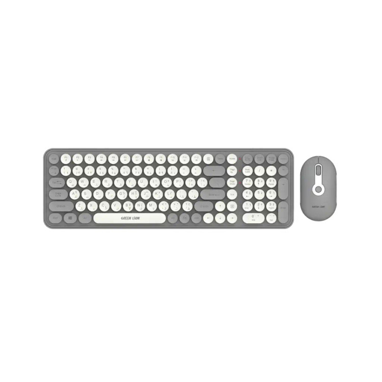 صفحه کلید + ماوس بی سیم GKM-300 گرین