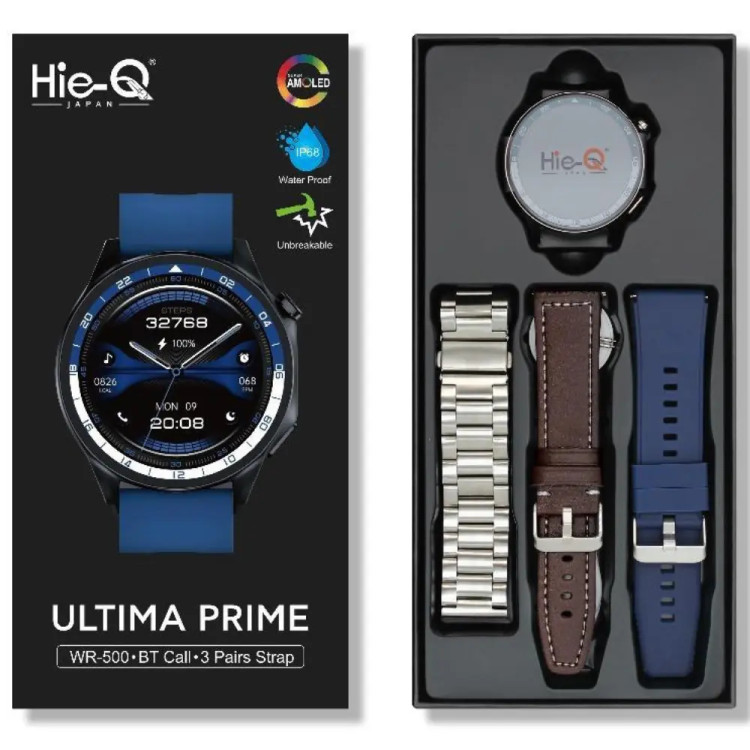 ساعت هوشمند ژاپنی های کیو مدل Ultima Prime همراه با سه بند