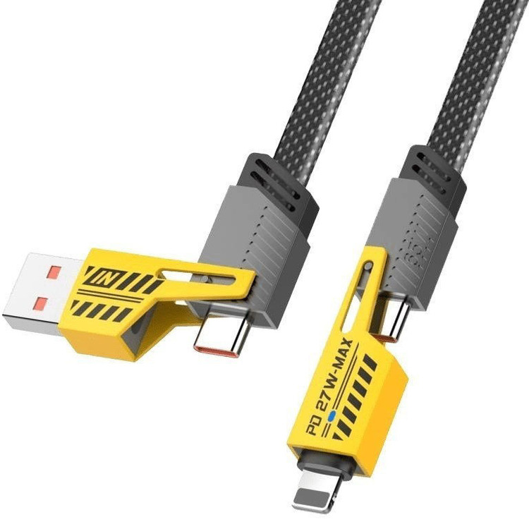 کابل شارژ 4 در 1 کانفلون مدل Konfulon Zinc Alloy Cable DC73