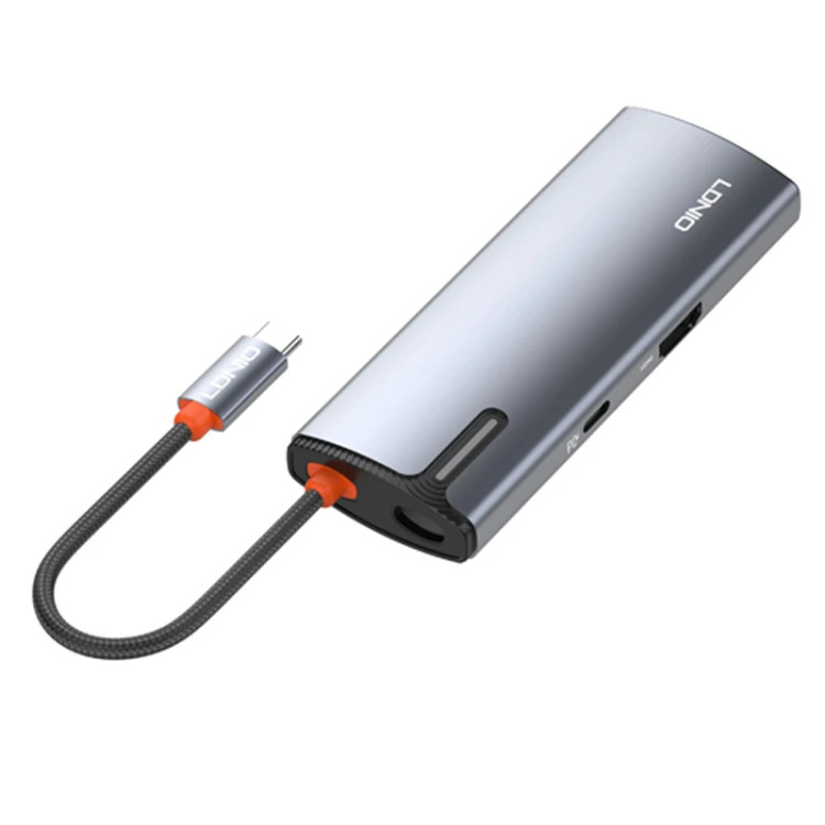 هاب 5 پورت تایپ سی الدینیو LDNIO 5in1 Type-c Hub Adapter DS-15H توان 100 وات