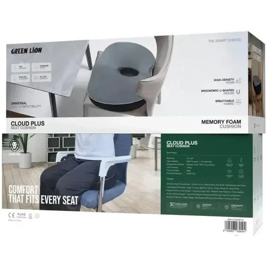 کوسن صندلی گرین لاین Green Lion Cloud Plus Seat Cushion GNCLPSCMFGY