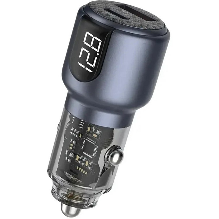 شارژر فندکی دو پورت خودرو گرین لاین مدل Dual Port PD+QC توان 75 وات