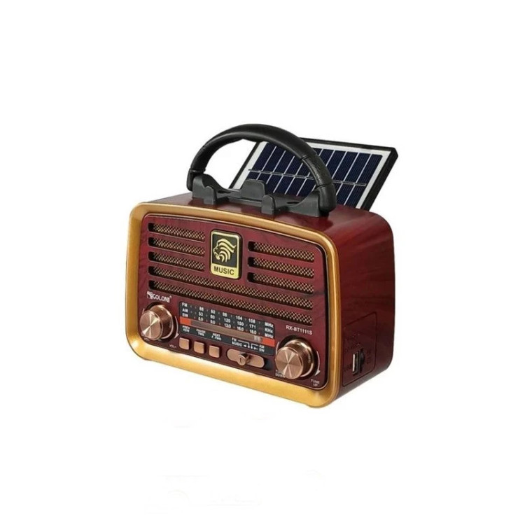 رادیو گولون مدل RX-BT1111S (دارای پنل سولار ) موج کوتاه SW