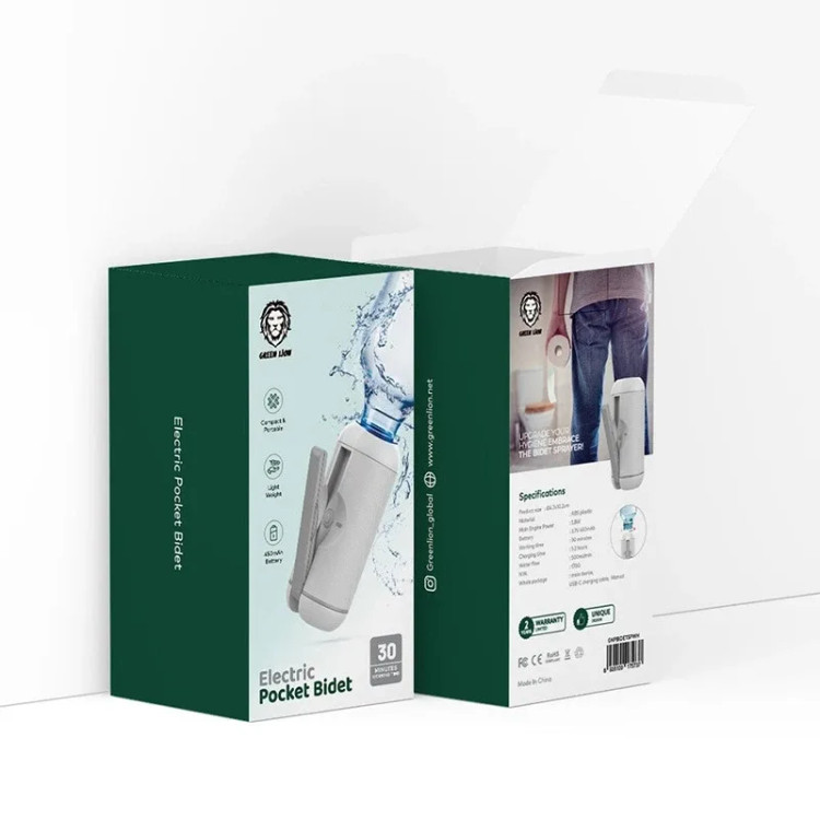 بیده جیبی برقی گرین لاین مدل Electric Pocket Bidet(خودشور برقی )