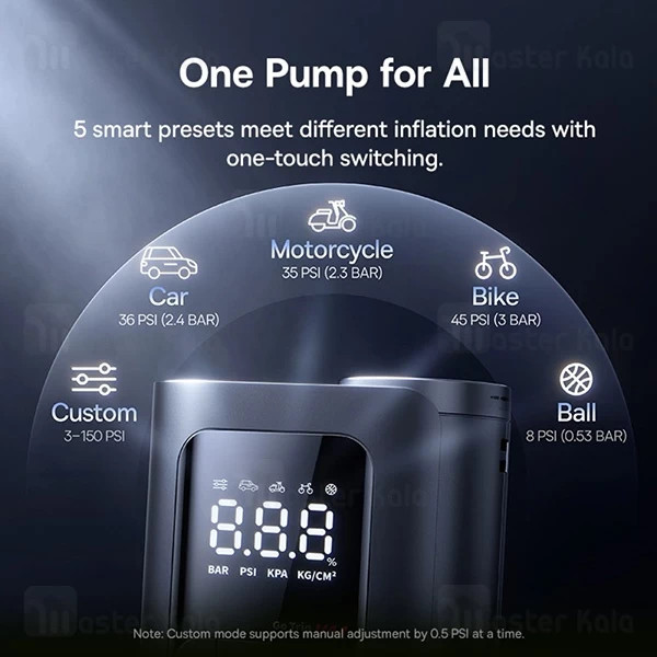 کمپرسور باد بیسوس Baseus C0119700 GoTrip VA1 Super توان 110 وات