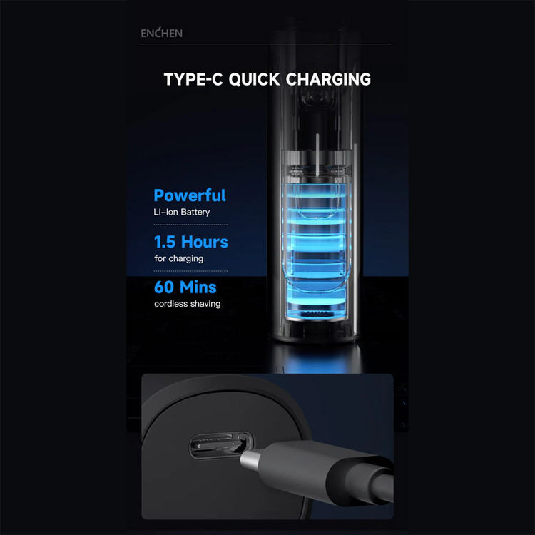 ریش تراش شارژی ضد آب اِنچن شیائومی Blackstone 8