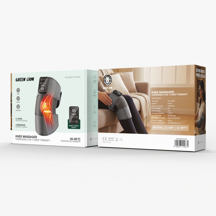 ماساژور زانو بیسیم 3در1 گرین Green Lion KNEE Massager Cordless