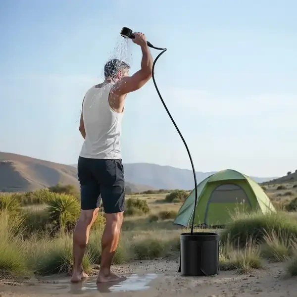 دوش کمپینگ گرین لاین مدل CAMPING SHOWER مخزن دار