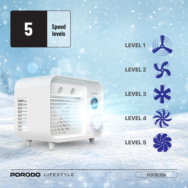 مینی کولر شارژی پرودو Porodo Mini Mist Fan PDF853WH