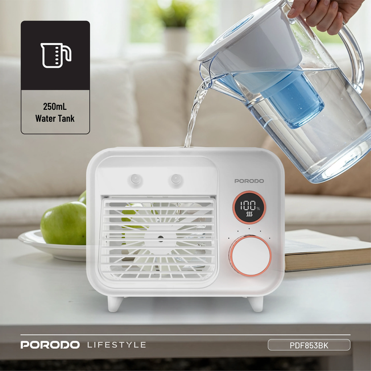 مینی کولر شارژی پرودو Porodo Mini Mist Fan PDF853WH