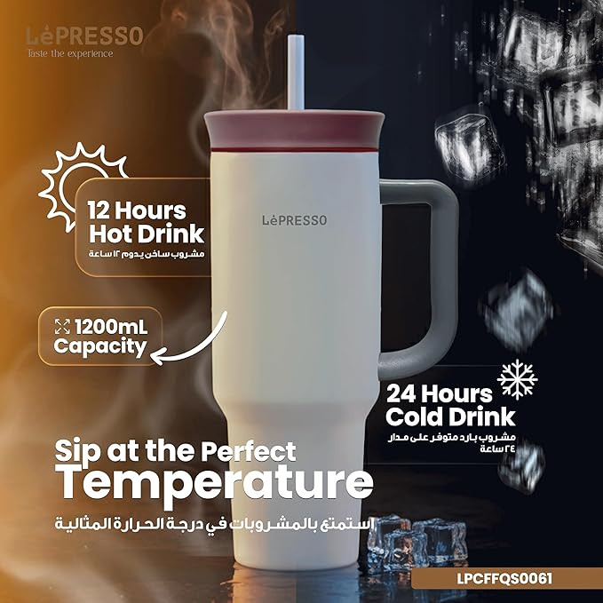 تراول ماگ برند لپرسو مدل LePresso QuirkSip Insulated Tumbler with Double Wall Vacuum