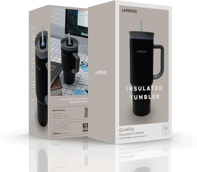 تراول ماگ برند لپرسو مدل LePresso QuirkSip Insulated Tumbler with Double Wall Vacuum