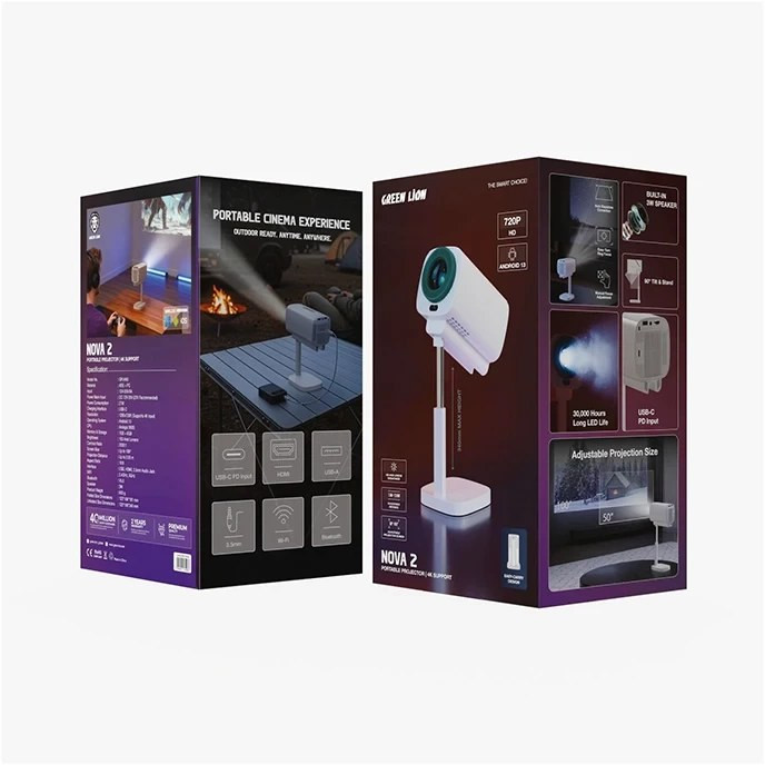 ویدئو پروژکتور گرین لاین مدل GPJ4K8 Nova 2 قابل حمل ۴K