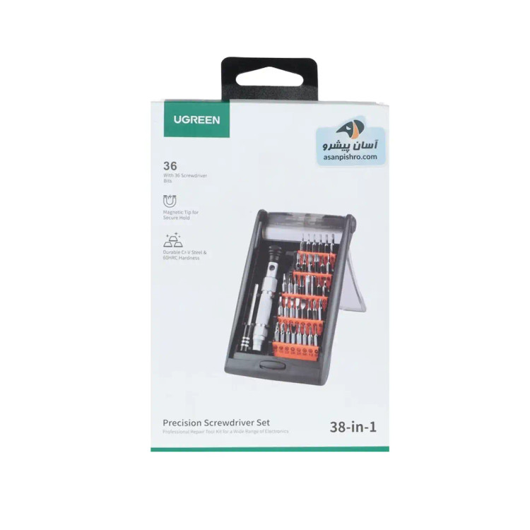 پیچ گوشتی چند کاره یوگرین مدل CM372 کد 80459 بسته 38 عددی