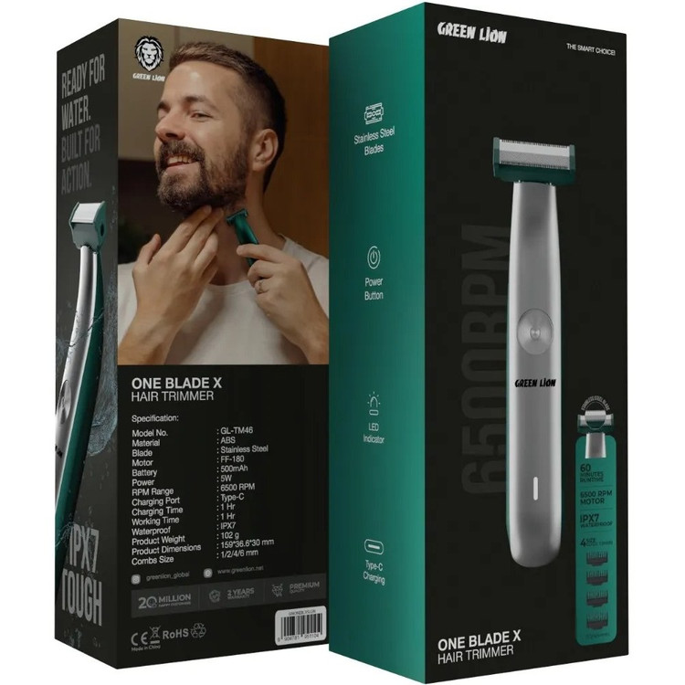 ماشین اصلاح موی گرین لاین مدل One Blade X