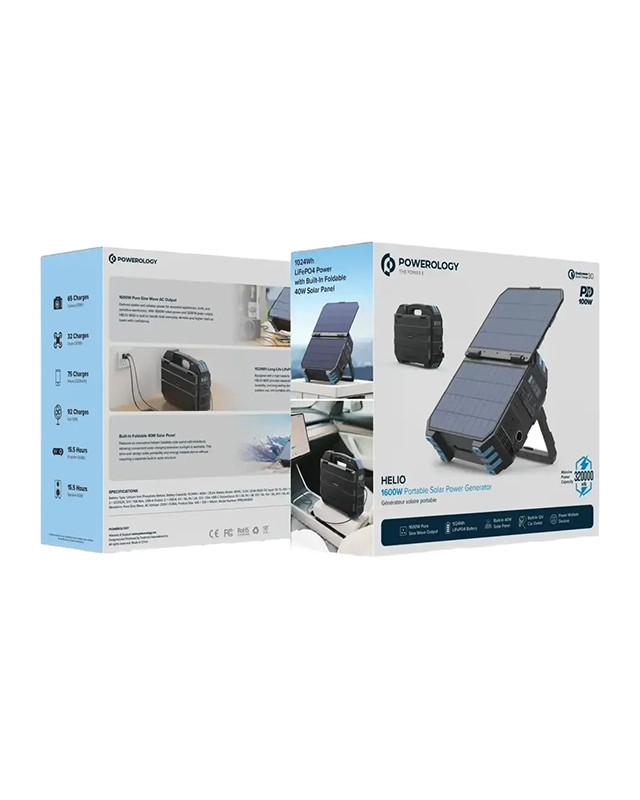 پاور استیشن خورشیدی 1600 وات پاورولوژی PPBCHA1600BK