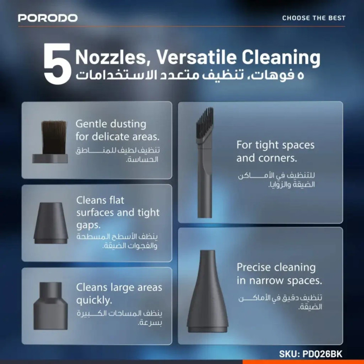 دمنده و جارو پرودو مدل TORNADO DUAL کد PDQ26